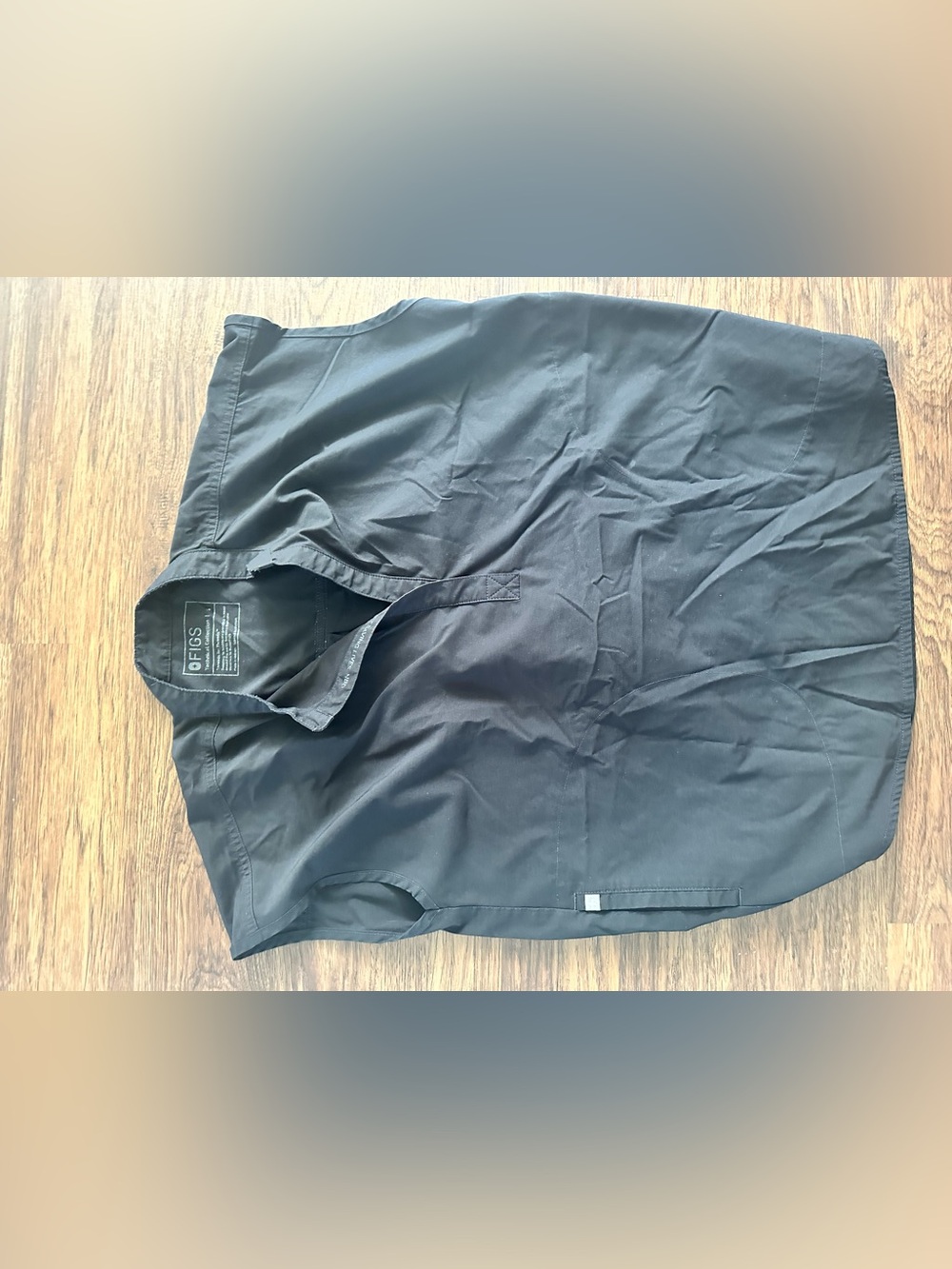 Black Scrub Top - Classic V-Neck
